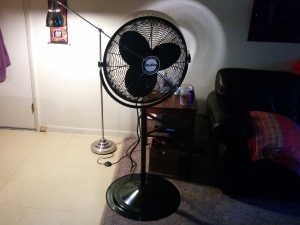 Our new Air King ™ fan. Current status: assembled.